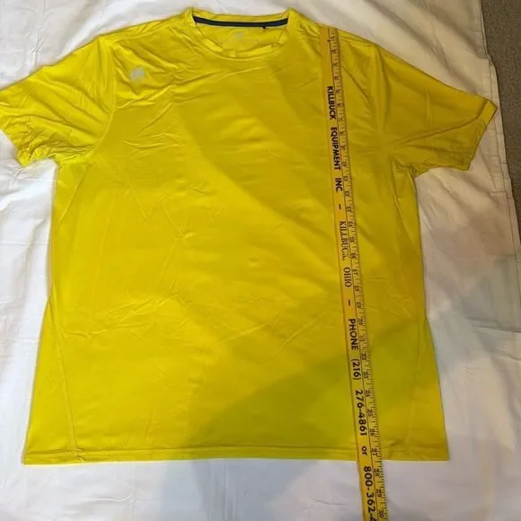 Greyson mens athletic shirt size large cooling moisture wicking yellow hiking bi - Picture 5 of 6